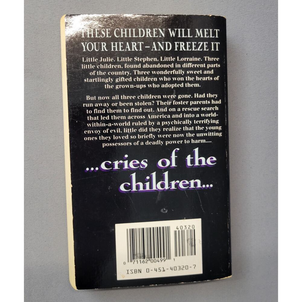 Cries Of The Children Clare McNally Book Paperback Horror 1992 First Printing - Picture 14 of 15